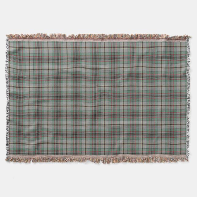 Couverture Clan gris et vert Craig Scottish Plaid (Devant)