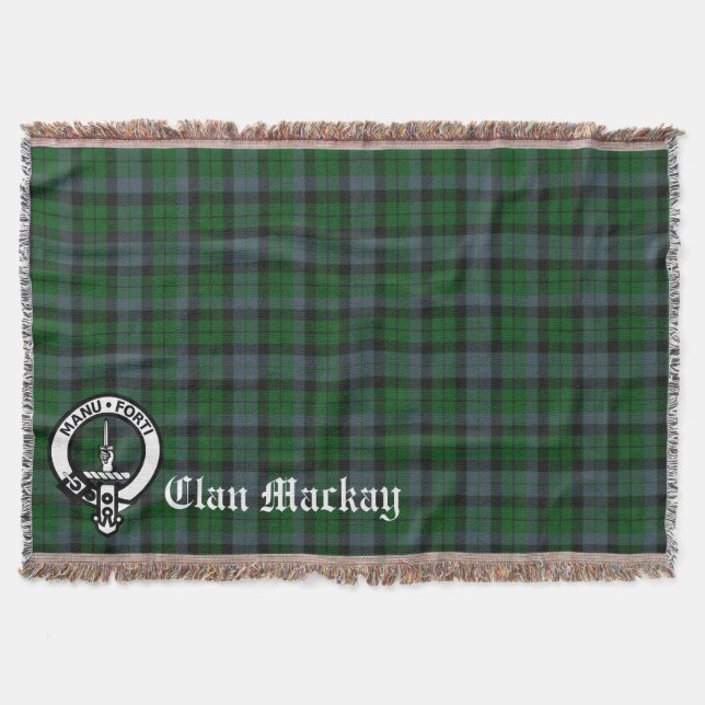 Couverture Clan Mackay Crest Badge & Tartan (Devant)