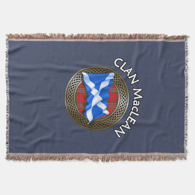 Couverture Clan MacLean Tartan Knot & Drapeau (Devant)