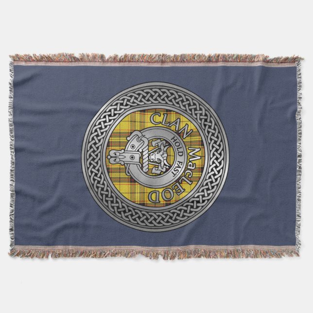 Couverture Clan MacLeod Crest & Tartan Knot Throw Blanket (Devant)