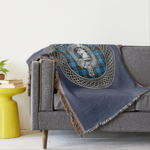 Couverture Clan Ramsay Crest & Hunting Tartan Knot