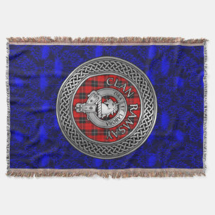 Couverture Clan Ramsay Crest & Tartan Knot