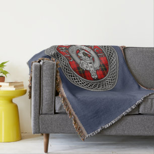 Couverture Clan Wallace Crest et Tartan Knot