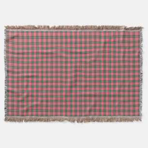 Couverture Clan Wallace Pink et Green Scottish Tartan
