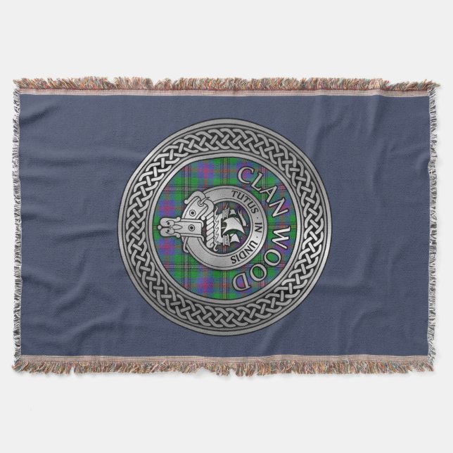 Couverture Clan Wood Crest & Tartan Knot (Devant)