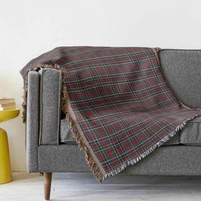 Couverture Classic Red Dark Blue Green Plaid Pattern (Créateur téléchargé)