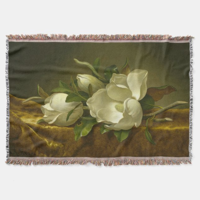 Couverture classique de jet de magnolia (Devant)