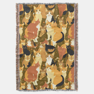 Couverture Collage de chats en Brown, Tan et Rust