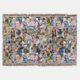 Couverture Collage Photo Famille Personnalisé Forme 24 Pic Pu