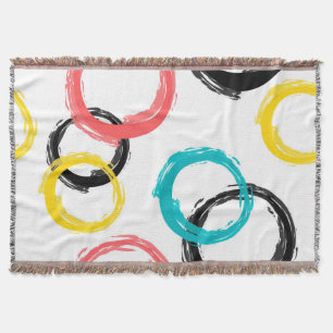 Couverture Coloré, cool, moderne, tendance cercles de brosse
