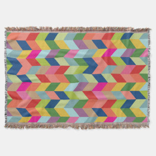 Couverture Coloré de Herringbone moderne