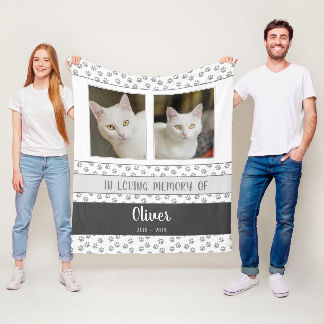 Couverture commémorative personnalisée pour animau (En situation)