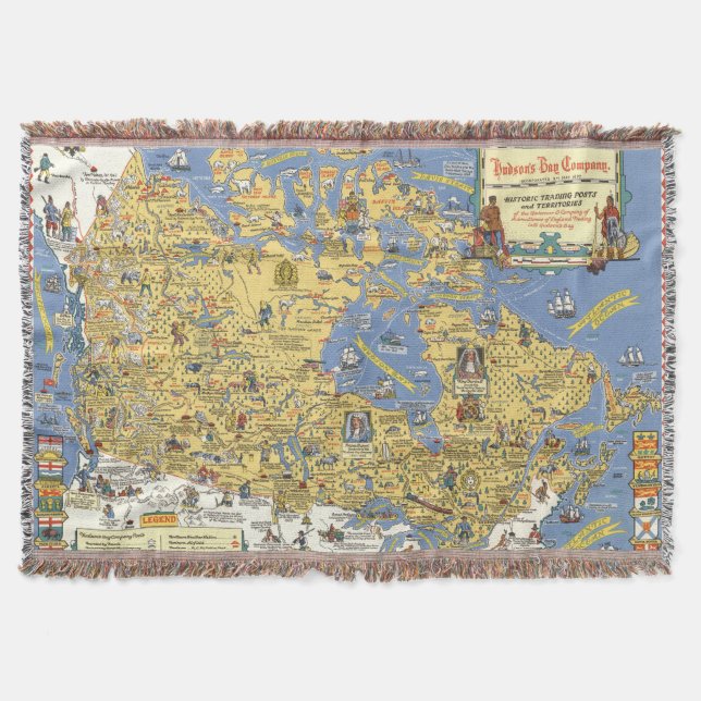 Couverture Compagnie de baie de Hudson - carte du Canada (Devant)