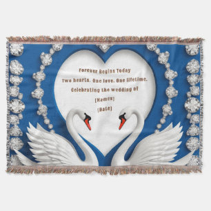 Couverture Conception d'arche de mariage amour cygne diamant