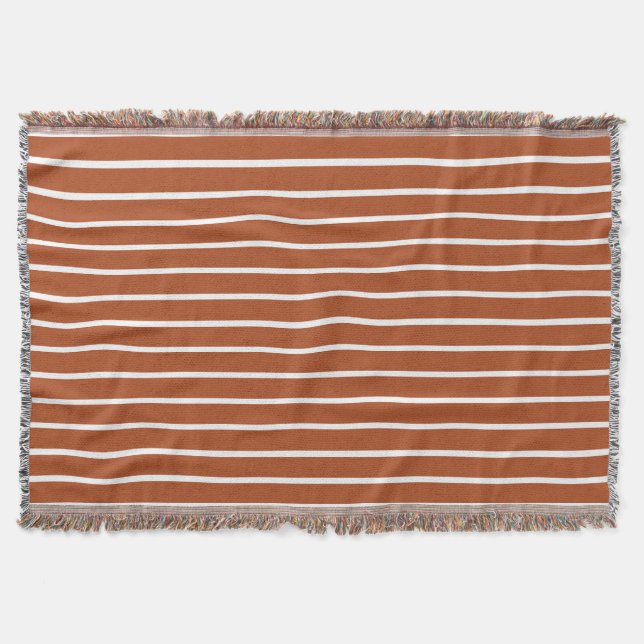 Couverture Conception de rayures marron chocolat (Devant)