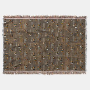Couverture Conception de rodéo occidental marron