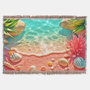 Couverture Conception des coquilles de plage baisées au solei
