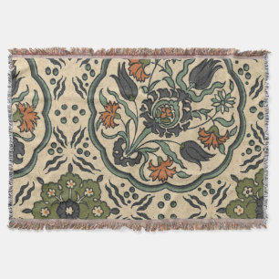 Couverture Conception persane florale décorative de tuile