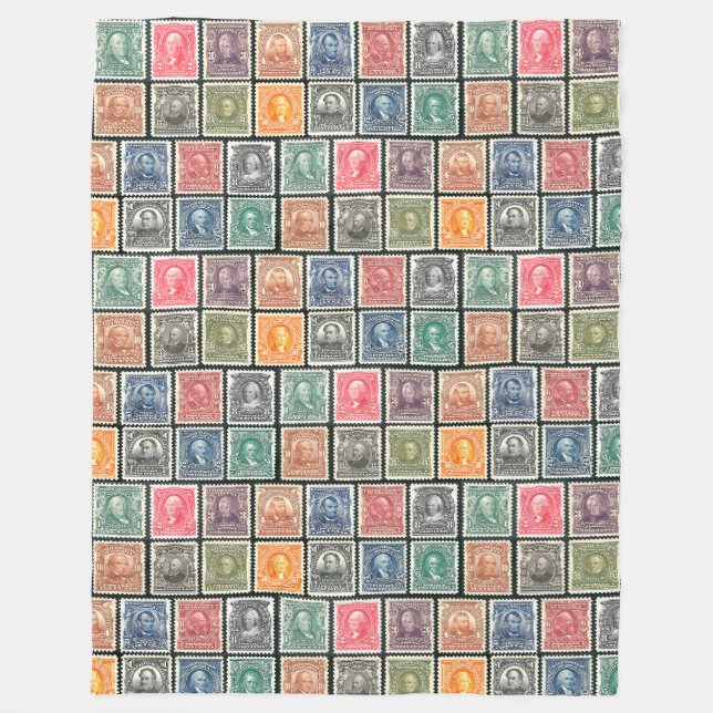 Couverture - conception vintage de timbres - (Devant)