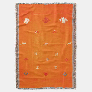 Couverture Confort Baigné de Soleil : Orange Boho Marocain