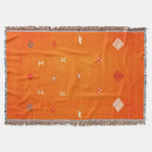 Couverture Confort ensoleillé : Orange Boho Marocain