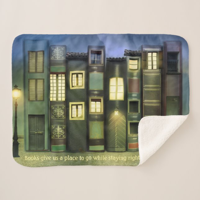 Couverture confortable pour les amateurs de livres (Devant (Horizontal))