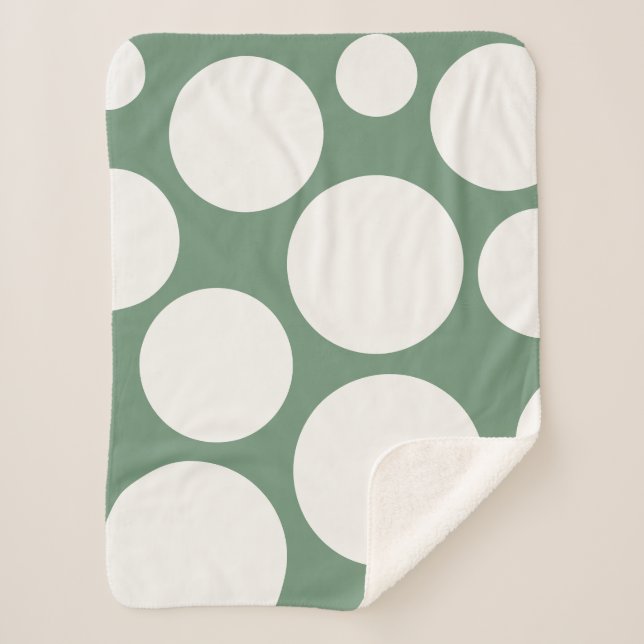 Couverture confortable verte Sage (Devant)