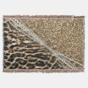 Couverture Copie animale de fourrure de faux de beau léopard