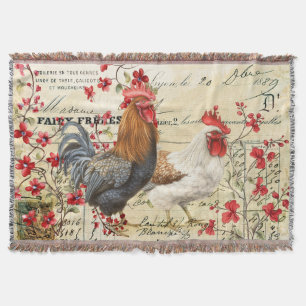 Couverture Coq vintage et Hen Ephemera