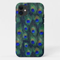 couverture coque iphone paon plumes