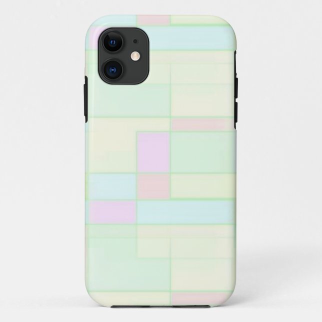 couverture coque iphone pastel mondriaque (Dos)