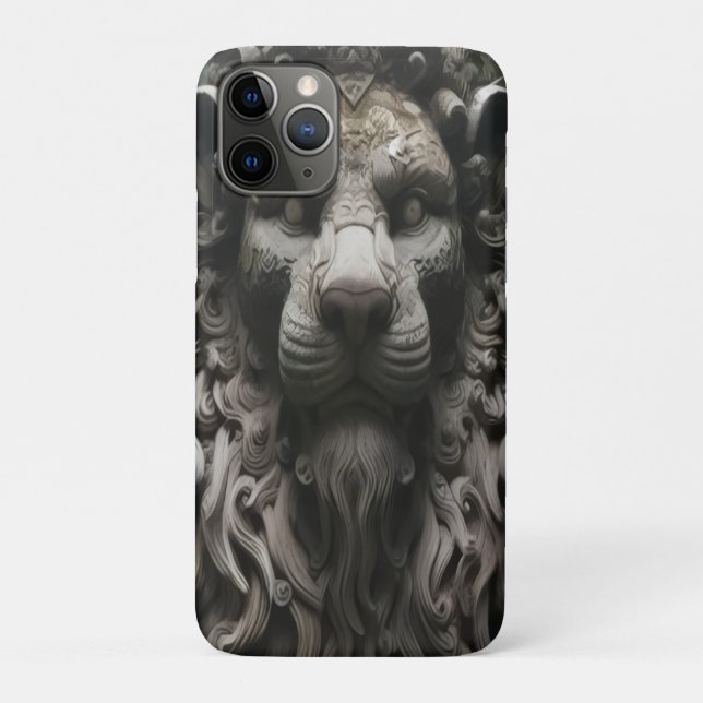 Couverture Coque iphone tête de lion (Dos)