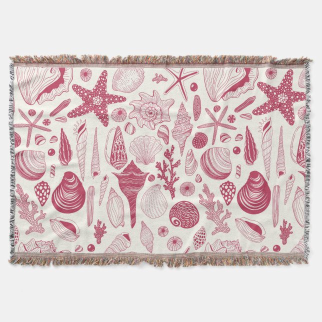 Couverture Coquillages à Viva Magenta - Couleur de l'année 20 (Devant)