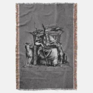 Couverture Corbeaux d'Odin sur son trône de pierre mythologie