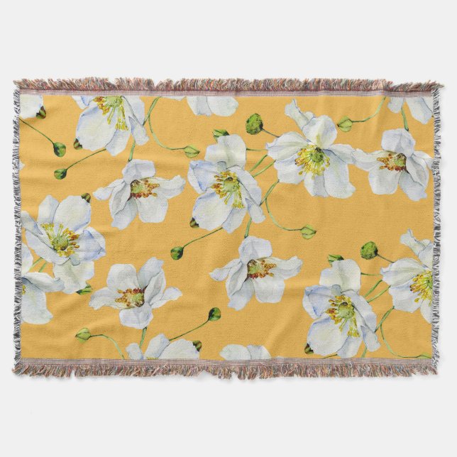 Couverture Cosmos, aquarelle, transparent, motif floral. (Devant)