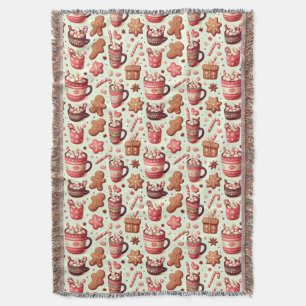 Couverture Cosy Christmas Cocoa and Gingerpain Motif