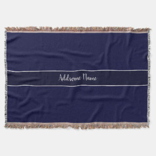 Couverture Couleur solide Moderne Marine Bleu élégant