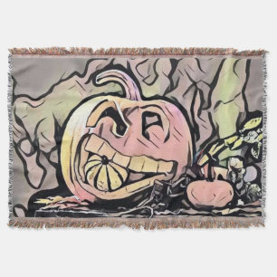 Couverture Couleurs d'automne citrouilles vintages dessin Jeu