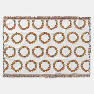 Couverture Couronne de feuilles automnales