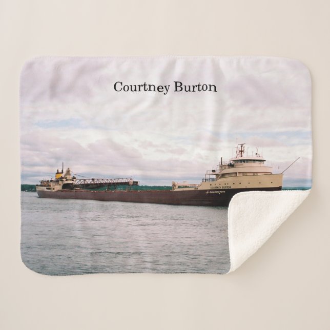Couverture Courtney Burton sherpa (Devant (Horizontal))