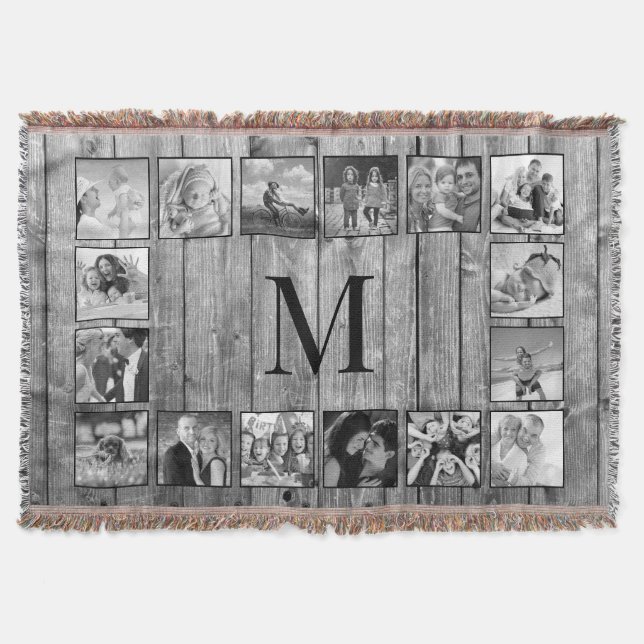 Couverture Create Your Custom Photo Collage Rustic Farmhouse (Devant)