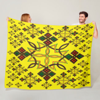 Couverture croisée éthiopienne d'ouatine de Meskel