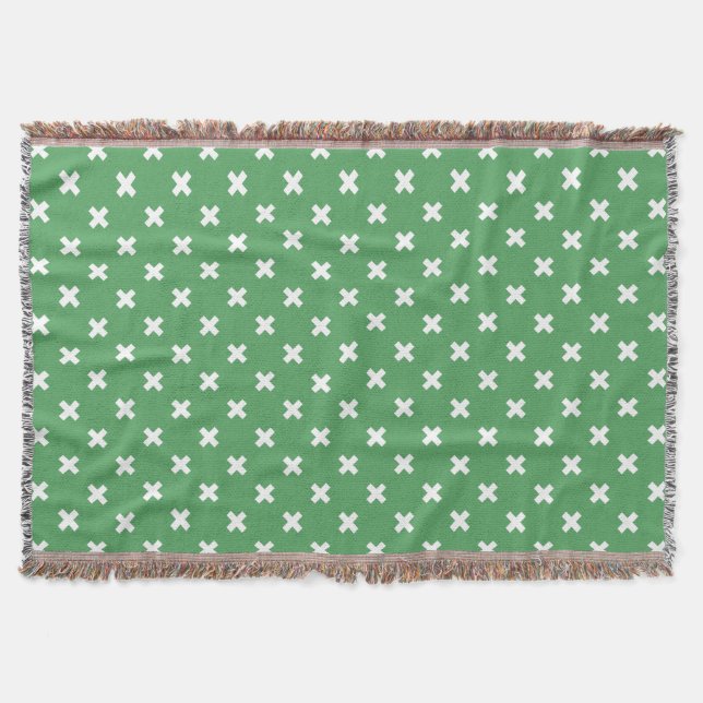 Couverture Croix blanche sur le vert (Devant)