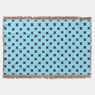 Couverture Croix noire sur le bleu bébé