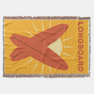 Couverture Cru hawaïen de planche de surf de Longboard rétro