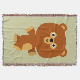 Couverture Cute Assertive Cartoon Ours Lancer Blanket