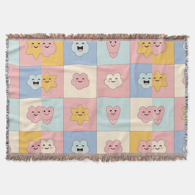 Couverture Cute Pastel Patchwork Blanket (Devant)