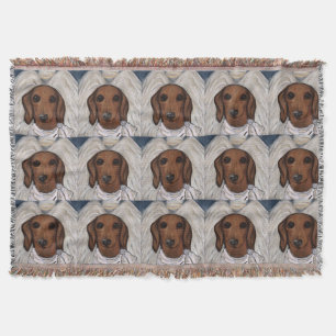 Couverture Dachshund Rouge