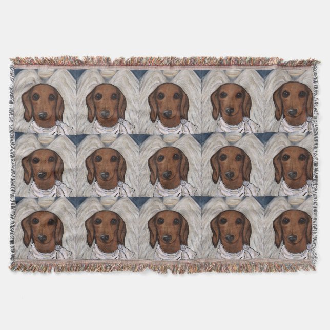 Couverture Dachshund Rouge (Devant)