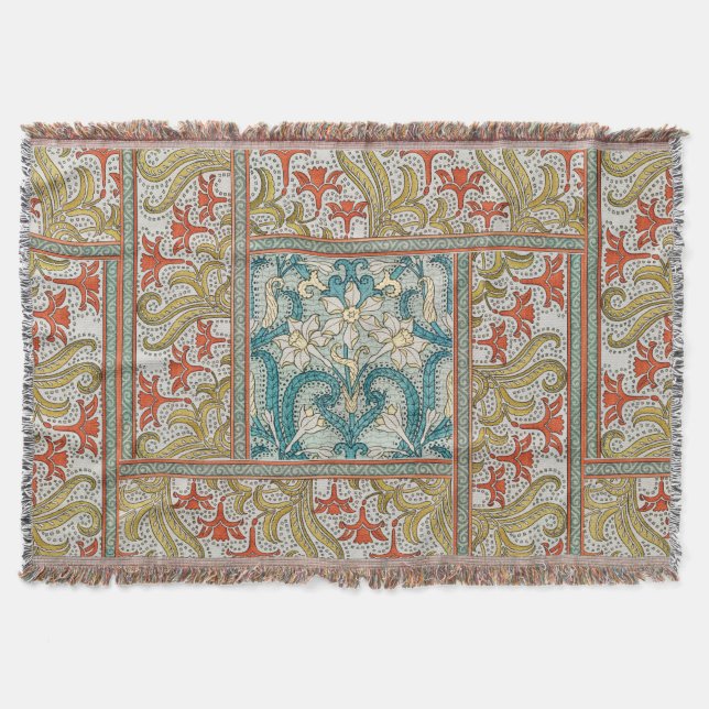 Couverture Daffodique chintz papier peint à fleurs Art nouvea (Devant)